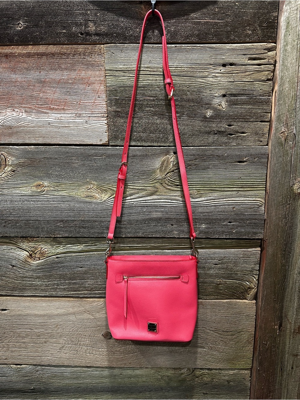 Dooney & Bourke Saffiano Crossbody Bag - Bubble Gum Pink